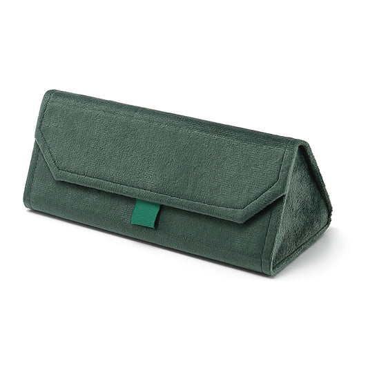 Green Folding Triangular Glasses Case